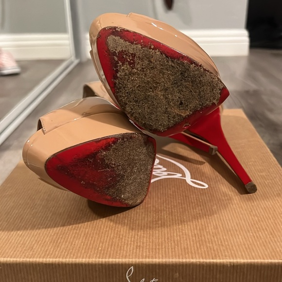 37.5 Christian Louboutin nude lady peep 150 - Picture 7 of 7